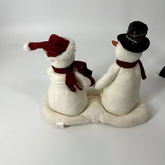 Hallmark Mr and Mrs Snowman Jingle Pals Plush Singing Holiday Display Figures 20 - Picture 4 of 13